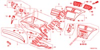 INSTRUMENT, ZIERSTUECK (COTE DE PASSAGER) (RH) für Honda CIVIC TOURER 1.8 EXGT 5 Türen 6 gang-Schaltgetriebe 2016