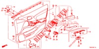 TUERVERKLEIDUNG, VORNE (RH) für Honda CIVIC TOURER 1.8 SE 5 Türen 6 gang-Schaltgetriebe 2016
