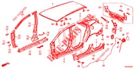 AUSSENBLECHE/TAFEL, HINTEN  für Honda CIVIC TOURER 1.8 EX 5 Türen 6 gang-Schaltgetriebe 2017