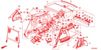KOFFERRAUM SEITENVERKL.  für Honda CIVIC TOURER 1.8 EX 5 Türen 6 gang-Schaltgetriebe 2017