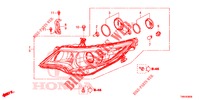 SCHEINWERFER  für Honda CIVIC TOURER 1.8 EX 5 Türen 6 gang-Schaltgetriebe 2017