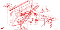TUERVERKLEIDUNG, VORNE (RH) für Honda CIVIC TOURER 1.8 EX 5 Türen 6 gang-Schaltgetriebe 2017