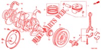 KURBELWELLE/KOLBEN  für Honda CIVIC TOURER 1.8 SE 5 Türen 6 gang-Schaltgetriebe 2017