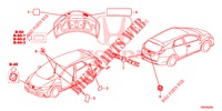 EMBLEME/WARNETIKETTEN  für Honda CIVIC TOURER DIESEL 1.6 ES 5 Türen 6 gang-Schaltgetriebe 2014