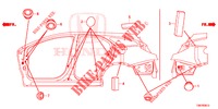 GUMMITUELLE (LATERAL) für Honda CIVIC TOURER DIESEL 1.6 ES 5 Türen 6 gang-Schaltgetriebe 2014