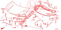 MOTORHAUBE (RH) für Honda CIVIC TOURER DIESEL 1.6 ES 5 Türen 6 gang-Schaltgetriebe 2014