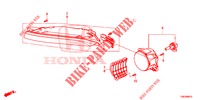 NEBELSCHEINWERFER / TAGESFAHRSCHEINWERFER für Honda CIVIC TOURER DIESEL 1.6 ES 5 Türen 6 gang-Schaltgetriebe 2014