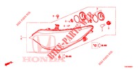 SCHEINWERFER  für Honda CIVIC TOURER DIESEL 1.6 ES 5 Türen 6 gang-Schaltgetriebe 2014