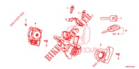 SCHLIESSZYLINDER KOMPONENTEN  für Honda CIVIC TOURER DIESEL 1.6 ES 5 Türen 6 gang-Schaltgetriebe 2014