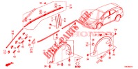 ZIERLEISTE/SCHUTZ  für Honda CIVIC TOURER DIESEL 1.6 ES 5 Türen 6 gang-Schaltgetriebe 2014