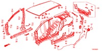 AUSSENBLECHE/TAFEL, HINTEN  für Honda CIVIC TOURER DIESEL 1.6 EXGT 5 Türen 6 gang-Schaltgetriebe 2014