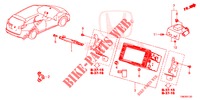 EINBAUSATZ F. RNS2  für Honda CIVIC TOURER DIESEL 1.6 EXGT 5 Türen 6 gang-Schaltgetriebe 2014
