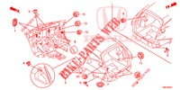 GUMMITUELLE (ARRIERE) für Honda CIVIC TOURER DIESEL 1.6 EXGT 5 Türen 6 gang-Schaltgetriebe 2014