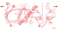 GUMMITUELLE (LATERAL) für Honda CIVIC TOURER DIESEL 1.6 EXGT 5 Türen 6 gang-Schaltgetriebe 2014