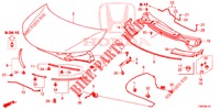 MOTORHAUBE (RH) für Honda CIVIC TOURER DIESEL 1.6 EXGT 5 Türen 6 gang-Schaltgetriebe 2014