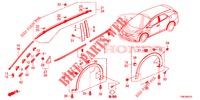 ZIERLEISTE/SCHUTZ  für Honda CIVIC TOURER DIESEL 1.6 EXGT 5 Türen 6 gang-Schaltgetriebe 2014