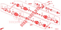 ANTRIEBSWELLE, VORNE/HALBWELLE (DIESEL) (1.6L) für Honda CIVIC TOURER DIESEL 1.6 LIFESTYLE 5 Türen 6 gang-Schaltgetriebe 2014