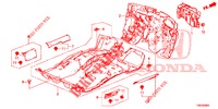 BODENMATTE/ISOLATOR  für Honda CIVIC TOURER DIESEL 1.6 LIFESTYLE 5 Türen 6 gang-Schaltgetriebe 2014