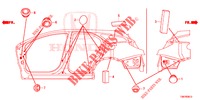 GUMMITUELLE (LATERAL) für Honda CIVIC TOURER DIESEL 1.6 LIFESTYLE 5 Türen 6 gang-Schaltgetriebe 2014