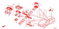 INNENLEUCHTE  für Honda CIVIC TOURER DIESEL 1.6 LIFESTYLE 5 Türen 6 gang-Schaltgetriebe 2014