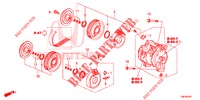 KLIMAANLAGE (COMPRESSEUR) (DIESEL) für Honda CIVIC TOURER DIESEL 1.6 LIFESTYLE 5 Türen 6 gang-Schaltgetriebe 2014