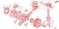 KURBELWELLE/KOLBEN (DIESEL) für Honda CIVIC TOURER DIESEL 1.6 LIFESTYLE 5 Türen 6 gang-Schaltgetriebe 2014