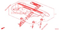 MOTORABDECKUNG (DIESEL) für Honda CIVIC TOURER DIESEL 1.6 LIFESTYLE 5 Türen 6 gang-Schaltgetriebe 2014