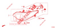 SCHEINWERFER  für Honda CIVIC TOURER DIESEL 1.6 LIFESTYLE 5 Türen 6 gang-Schaltgetriebe 2014