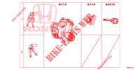 SCHLOSSZYLINDER (SATZ)(LH)  für Honda CIVIC TOURER DIESEL 1.6 LIFESTYLE 5 Türen 6 gang-Schaltgetriebe 2014