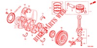 KURBELWELLE/KOLBEN (DIESEL) für Honda CIVIC TOURER DIESEL 1.6 ES 5 Türen 6 gang-Schaltgetriebe 2015