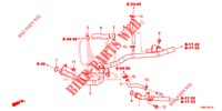 WASSERSCHLAUCH/HEIZUNGSSCHACHT (DIESEL) für Honda CIVIC TOURER DIESEL 1.6 ES 5 Türen 6 gang-Schaltgetriebe 2015