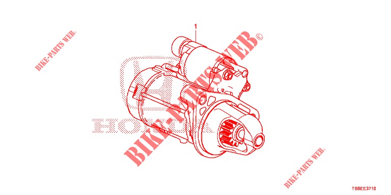 ANLASSER (DIESEL) (DENSO) für Honda CIVIC TOURER DIESEL 1.6 ES 5 Türen 6 gang-Schaltgetriebe 2015