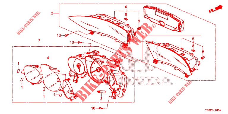 DREHZAHLMESSER  für Honda CIVIC TOURER DIESEL 1.6 ES 5 Türen 6 gang-Schaltgetriebe 2015
