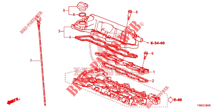 ENTLUEFTUNGSKAMMER (DIESEL) für Honda CIVIC TOURER DIESEL 1.6 ES 5 Türen 6 gang-Schaltgetriebe 2015