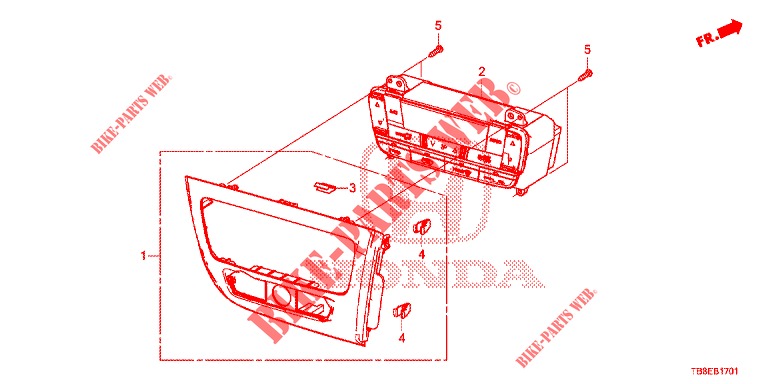 HEIZUNGSREGLER (RH) für Honda CIVIC TOURER DIESEL 1.6 ES 5 Türen 6 gang-Schaltgetriebe 2015