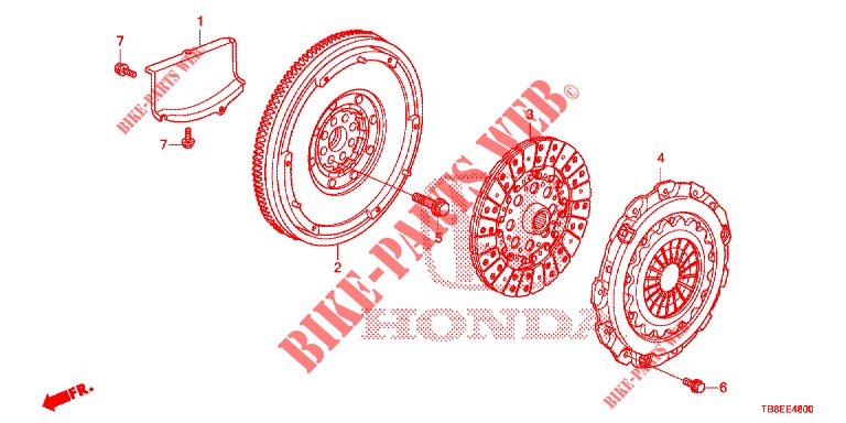 KUPPLUNGSSCHALTGABEL (DIESEL) für Honda CIVIC TOURER DIESEL 1.6 ES 5 Türen 6 gang-Schaltgetriebe 2015