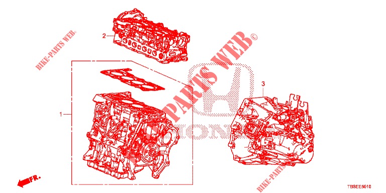 MOTOREINHEIT/GETRIEBE KOMPL. (DIESEL) für Honda CIVIC TOURER DIESEL 1.6 ES 5 Türen 6 gang-Schaltgetriebe 2015