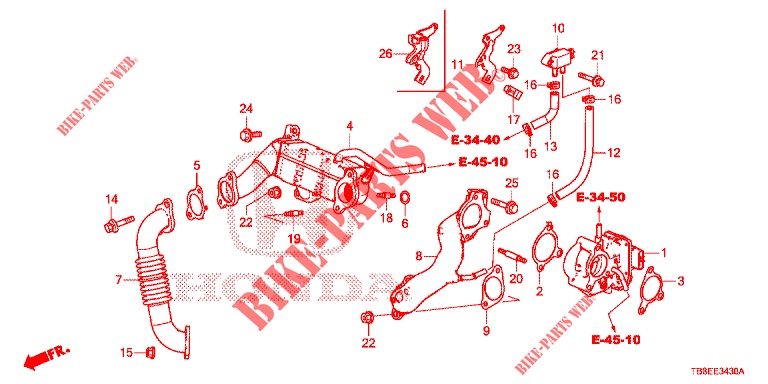 NIEDERDRUCKVENTIL (DIESEL) für Honda CIVIC TOURER DIESEL 1.6 ES 5 Türen 6 gang-Schaltgetriebe 2015