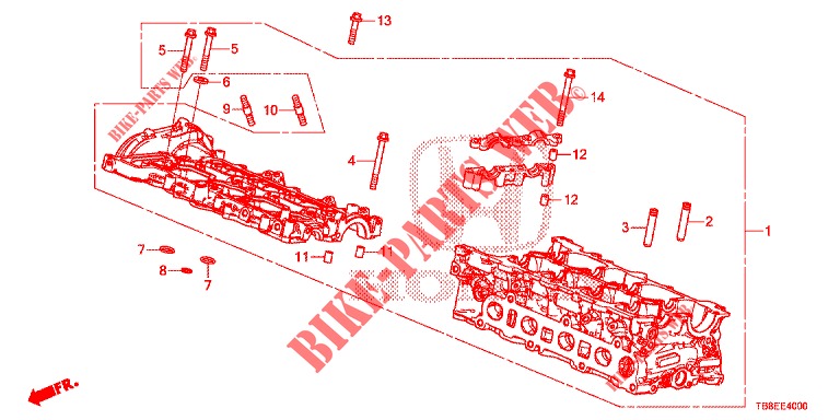 ZYLINDERKOPFDECKEL (DIESEL) für Honda CIVIC TOURER DIESEL 1.6 ES 5 Türen 6 gang-Schaltgetriebe 2015