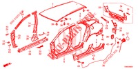 AUSSENBLECHE/TAFEL, HINTEN  für Honda CIVIC TOURER DIESEL 1.6 EX 5 Türen 6 gang-Schaltgetriebe 2015
