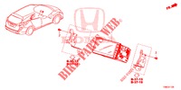 EINBAUSATZ F. RNS2  für Honda CIVIC TOURER DIESEL 1.6 EX 5 Türen 6 gang-Schaltgetriebe 2015