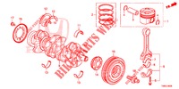 KURBELWELLE/KOLBEN (DIESEL) für Honda CIVIC TOURER DIESEL 1.6 EX 5 Türen 6 gang-Schaltgetriebe 2015