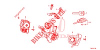SCHLIESSZYLINDER KOMPONENTEN  für Honda CIVIC TOURER DIESEL 1.6 EX 5 Türen 6 gang-Schaltgetriebe 2015