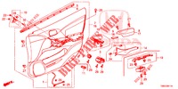 TUERVERKLEIDUNG, VORNE (RH) für Honda CIVIC TOURER DIESEL 1.6 EX 5 Türen 6 gang-Schaltgetriebe 2015