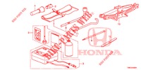 WERKZEUGE/WAGENHEBER  für Honda CIVIC TOURER DIESEL 1.6 EX 5 Türen 6 gang-Schaltgetriebe 2015