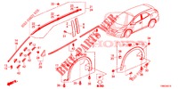 ZIERLEISTE/SCHUTZ  für Honda CIVIC TOURER DIESEL 1.6 EX 5 Türen 6 gang-Schaltgetriebe 2015