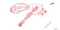 GPS/KAMERA ANTENNE RÜCKANSICHT für Honda CIVIC TOURER DIESEL 1.6 EXGT 5 Türen 6 gang-Schaltgetriebe 2015