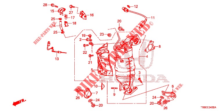 DREHMOMENTWANDLER (DIESEL) (1) für Honda CIVIC TOURER DIESEL 1.6 EXGT 5 Türen 6 gang-Schaltgetriebe 2015