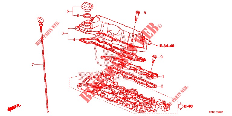 ENTLUEFTUNGSKAMMER (DIESEL) für Honda CIVIC TOURER DIESEL 1.6 EXGT 5 Türen 6 gang-Schaltgetriebe 2015