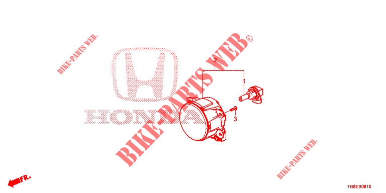 NEBELSCHEINWERFER  für Honda CIVIC TOURER DIESEL 1.6 EXGT 5 Türen 6 gang-Schaltgetriebe 2015